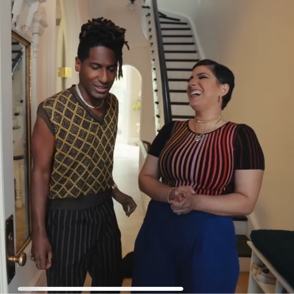 Akris Punto wool striped knit top as seen on Architectural Digest